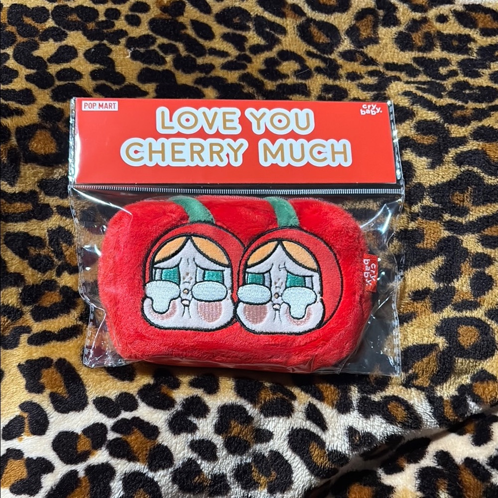 Pop Mart Cherry Plush Keychain Bag